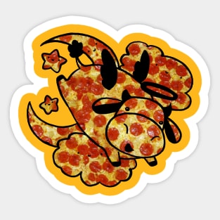 Angel Cow - Pepperoni Pizza Texture Sticker